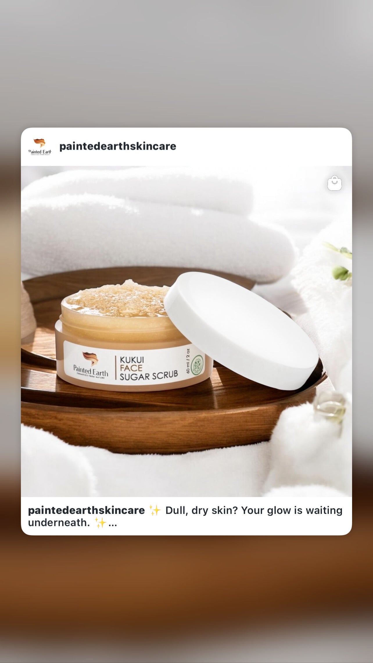 Kukui Face Sugar Scrub, Natural & Organic