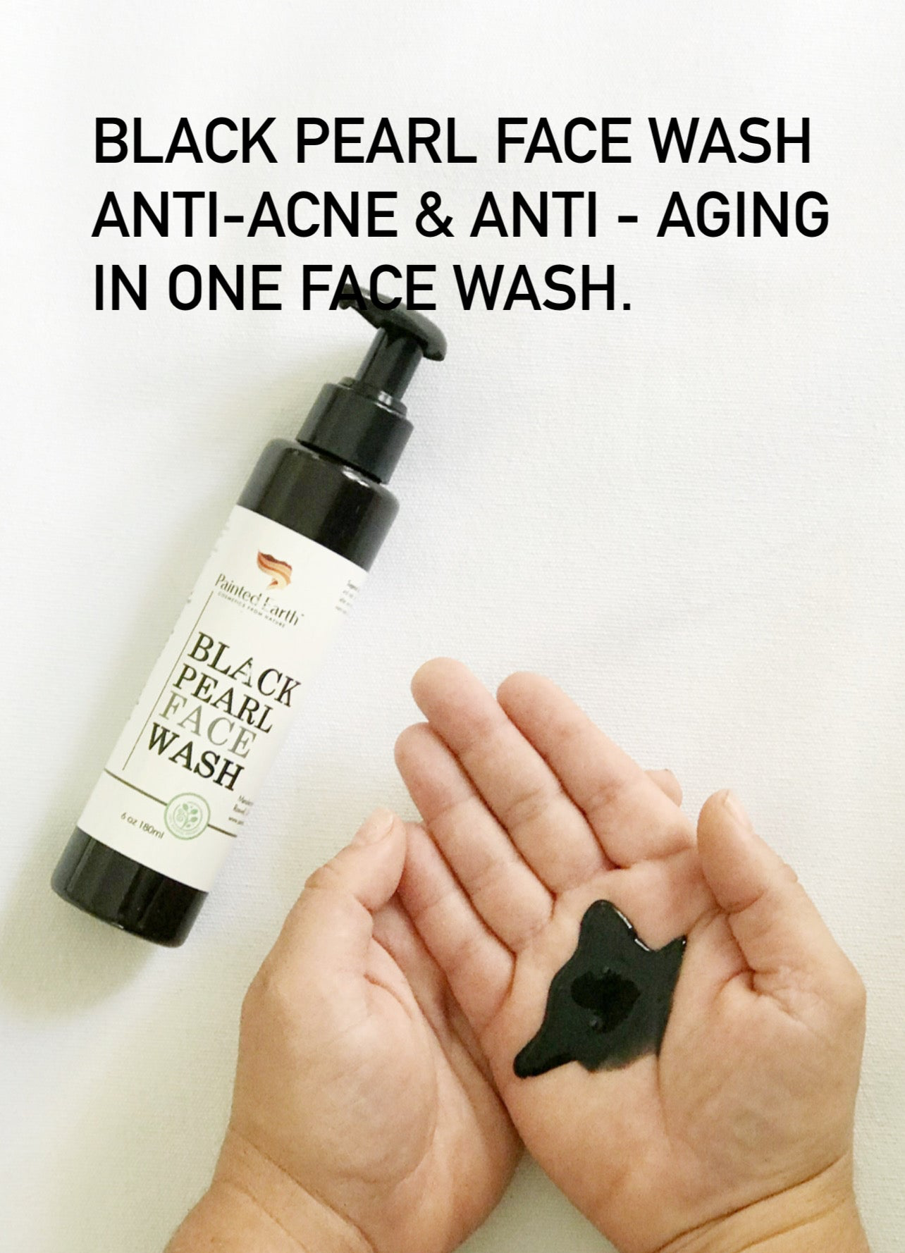 Black Pearl Charcoal Acne & Anti-Aging Face Wash