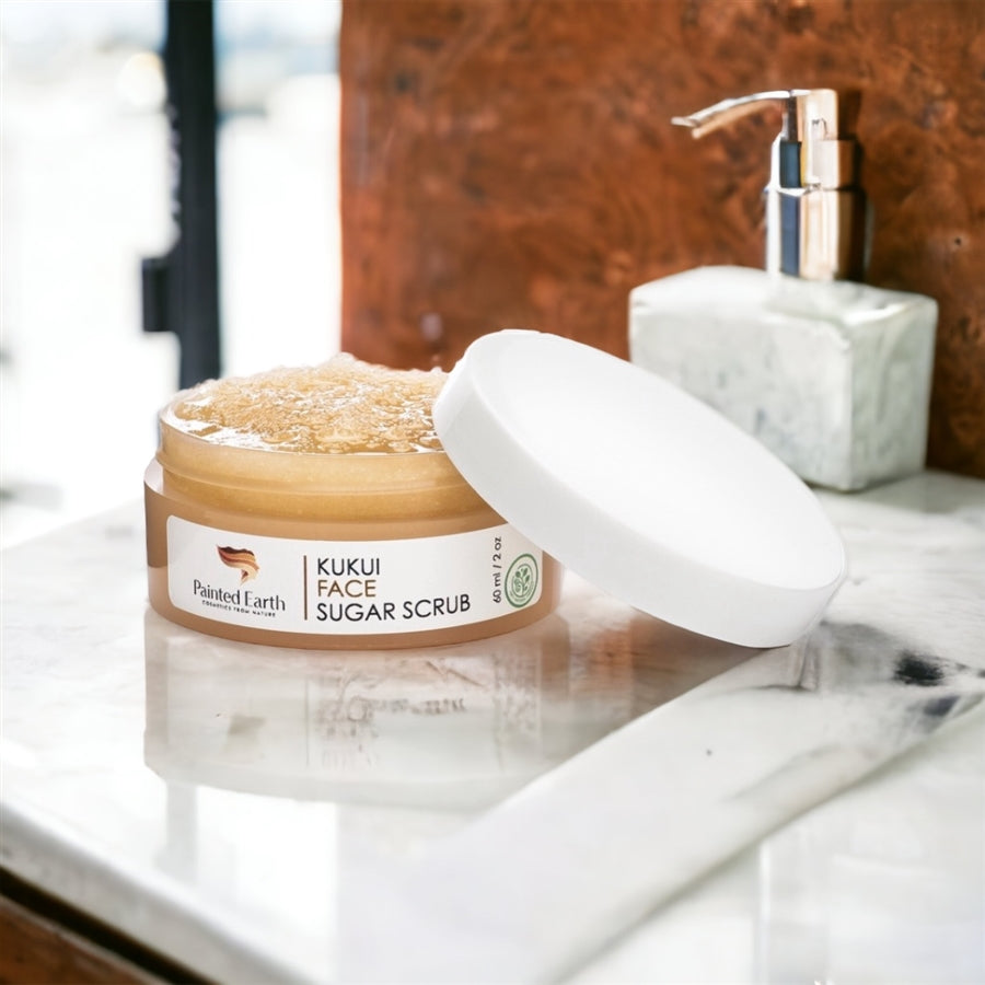 Kukui Face Sugar Scrub, Natural & Organic